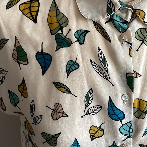 Zara Basic Silk Top - Picture 2 of 5